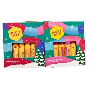 2 Packs Burt's Bees Limited Edition Beeswax Bounty Lip Balm Set New